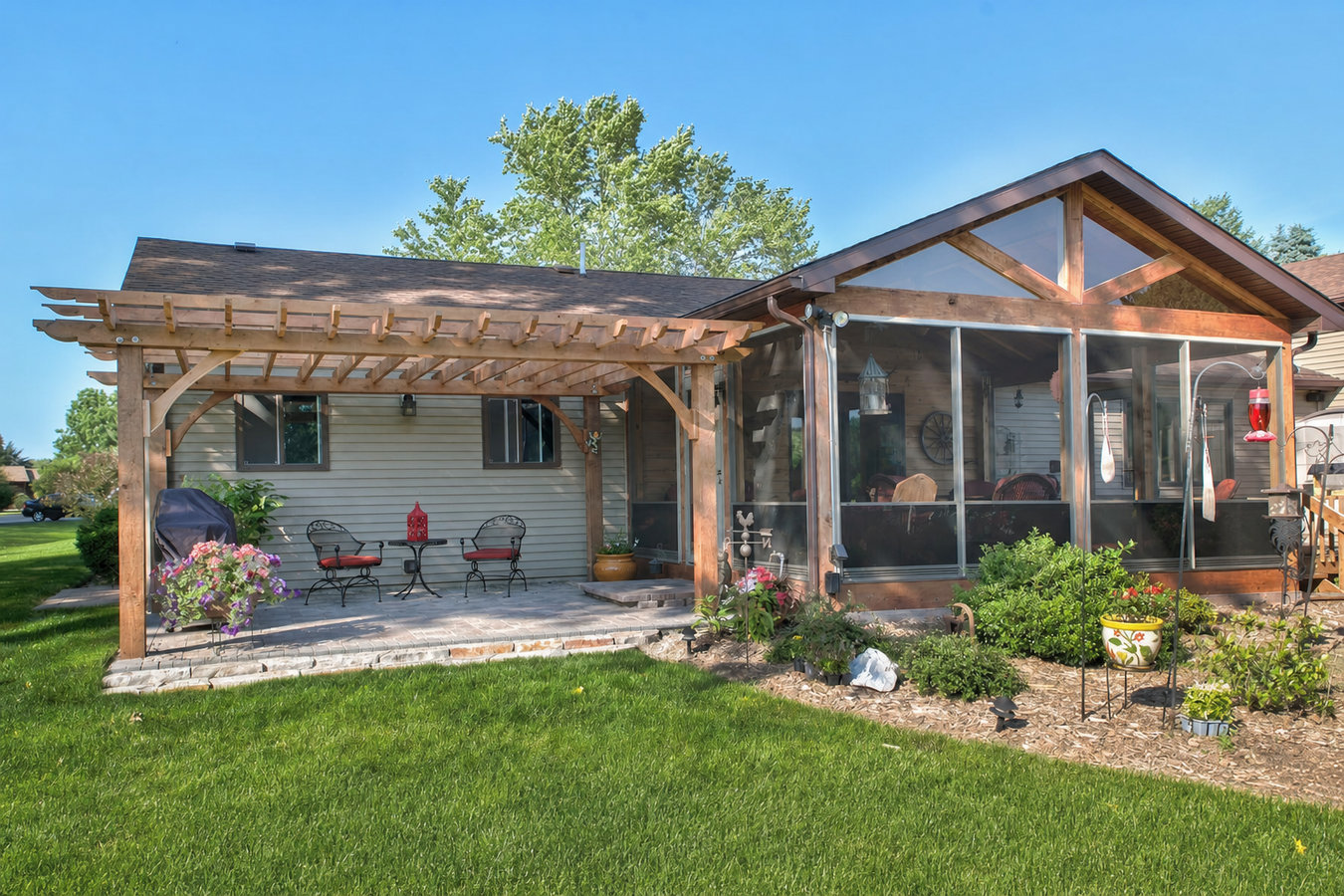 Screened-in porches and screened decks